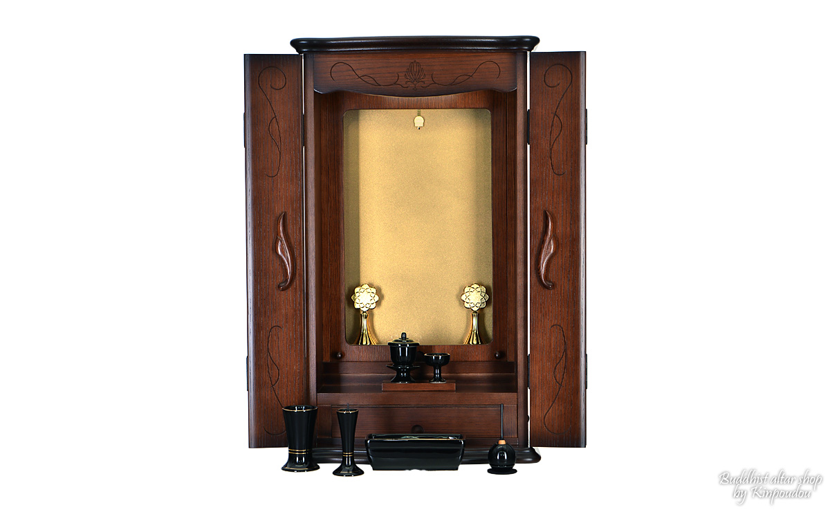 上置きコンパクト仏壇 ビアンコ ダーク 上置き | 創価学会仏壇＆仏具