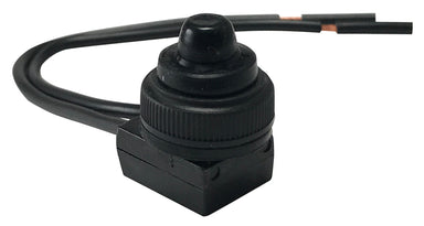 Waterproof Mini Black Push Button Switch 6A 125VAC SPST Ul Listed