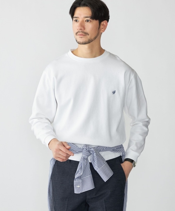 WEB限定】SHIPS:〈抗菌防臭〉ワンポイントロゴ ハイゲージバーズアイ