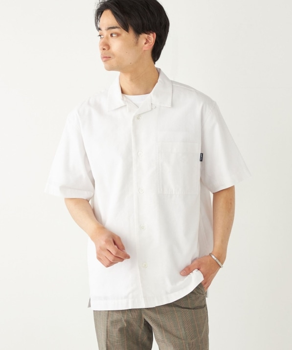SHIPS Colors:コットンリネン COOLMAX オープンカラー シャツ