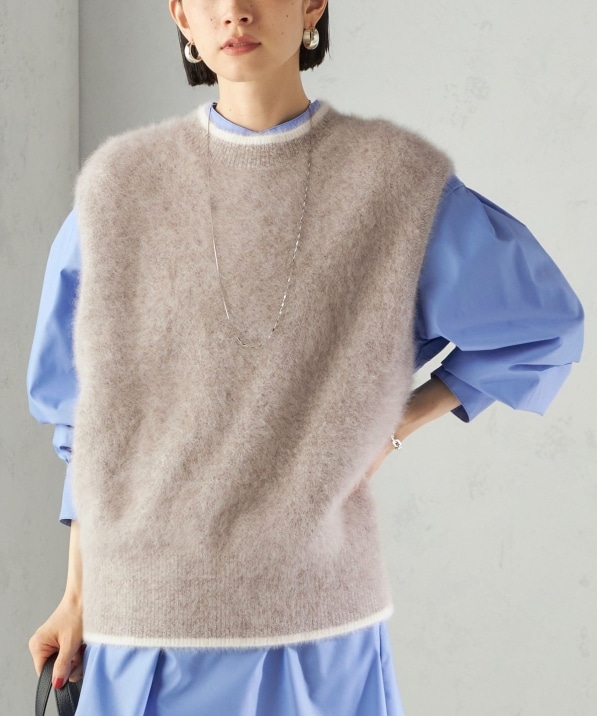 杢フォックス カシミヤ ニット ベスト｜ SHIPS 公式サイト