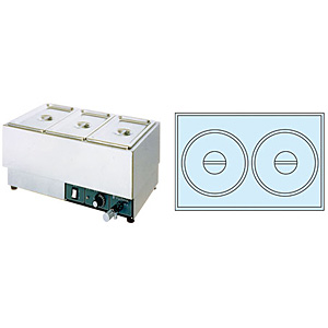 フジマック 電気 フードウォーマー ヨコ型 FFW5434 Hタイプ - 調理器具