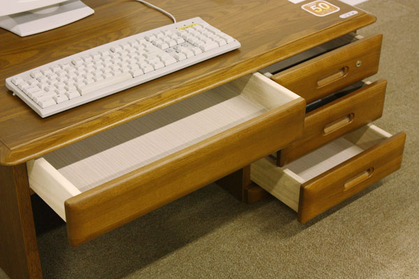 60cmの広々奥行き。片袖文机【書斎家具屋】