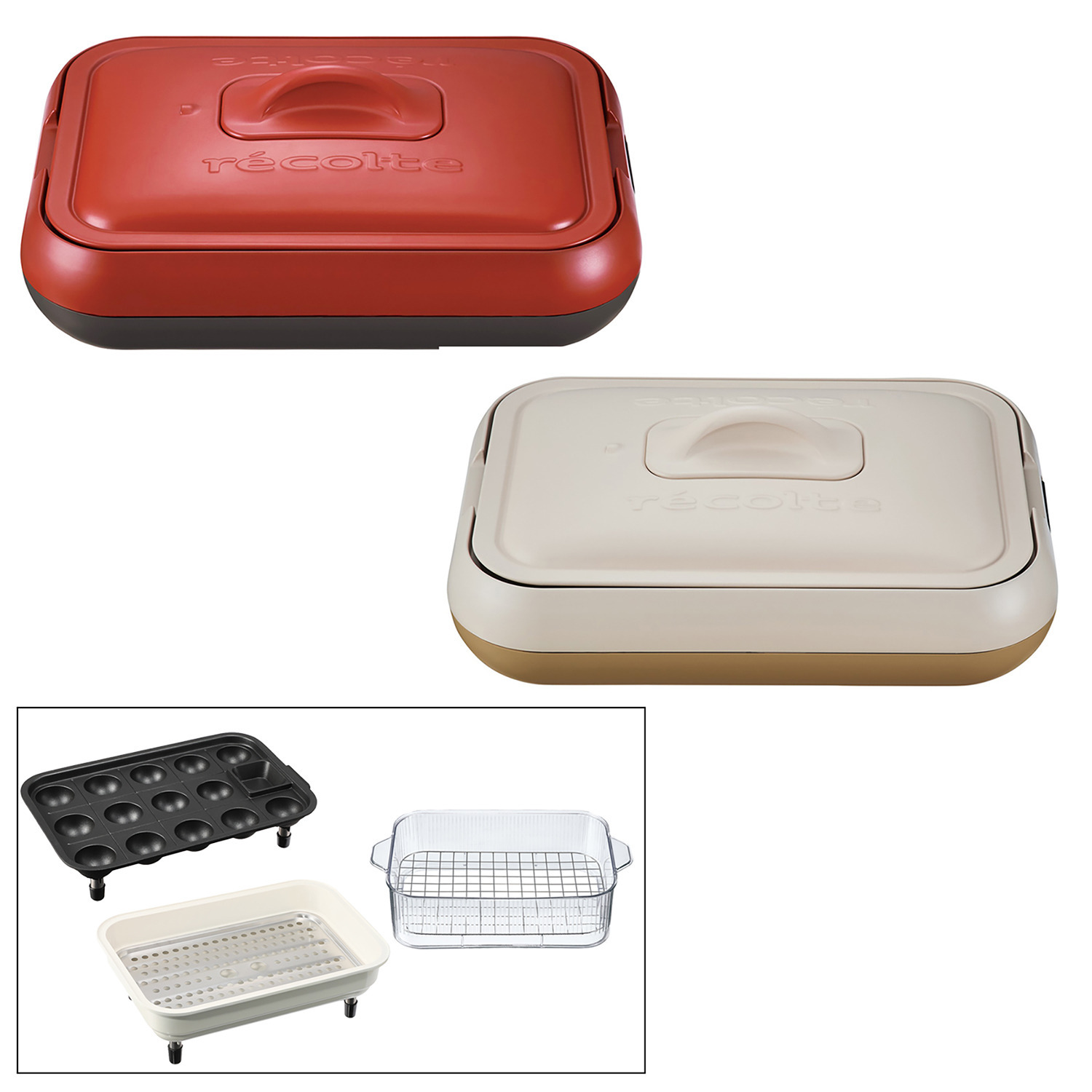 レコルト たこ焼きから たっぷり蒸し料理まで 堪能できる！ ホット