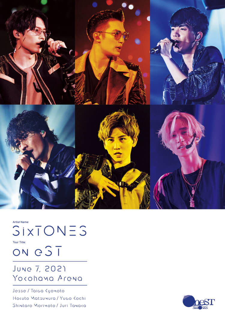 ライブDVD & Blu-ray「on eST」ビジュアル公開！ | SixTONES