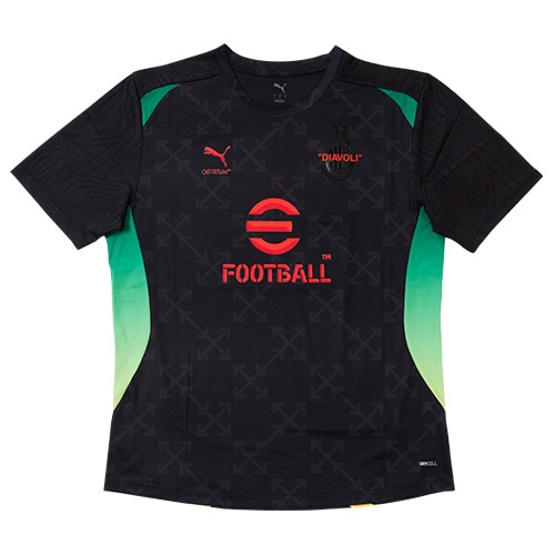 24-25 ACミラン×Off-White 4th プレマッチ ジャージー／サッカー