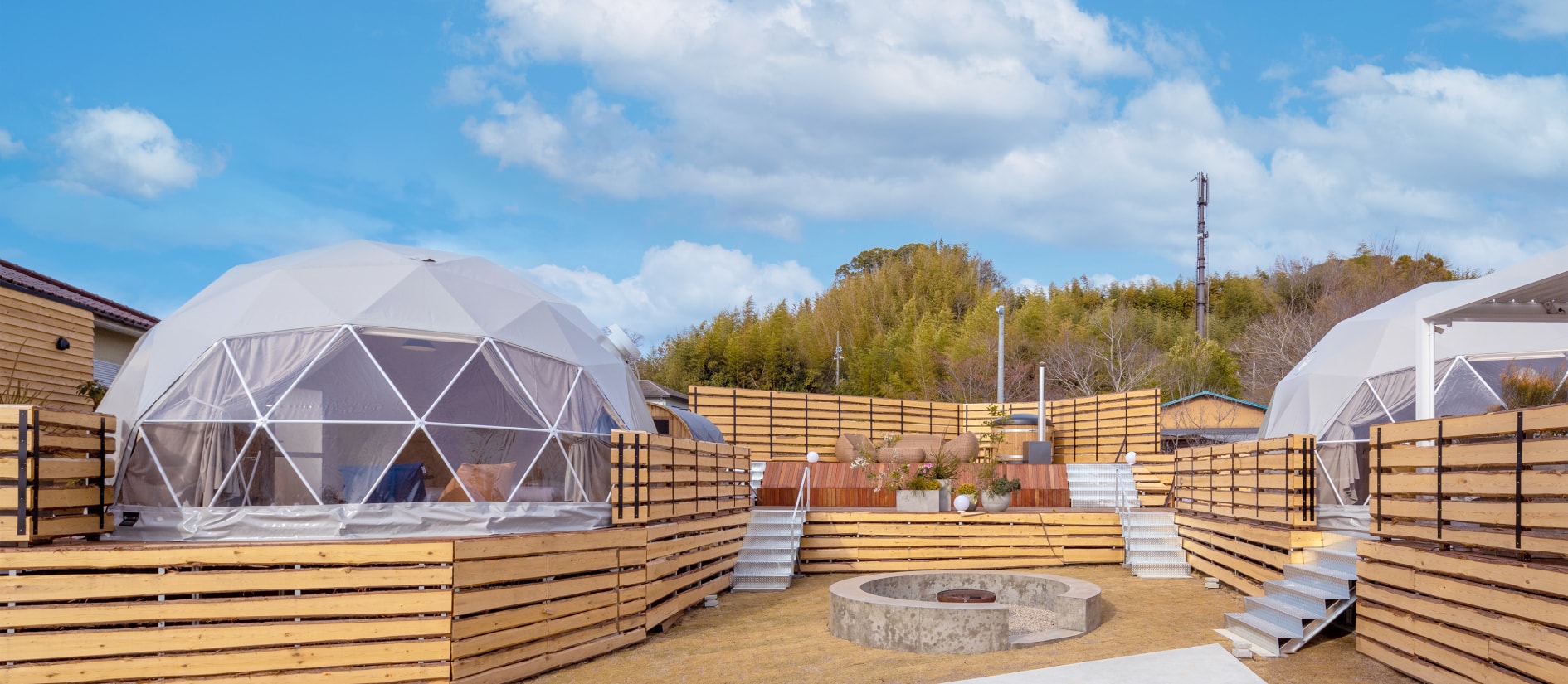 グランピングヴィラ（サウナ付きテント）|客室案内|ヴィラヴァカンス浜名湖