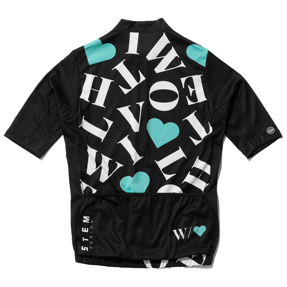 フルジップサイクルジャージ半袖 (RIDE with LOVE 限定コラボジャージ