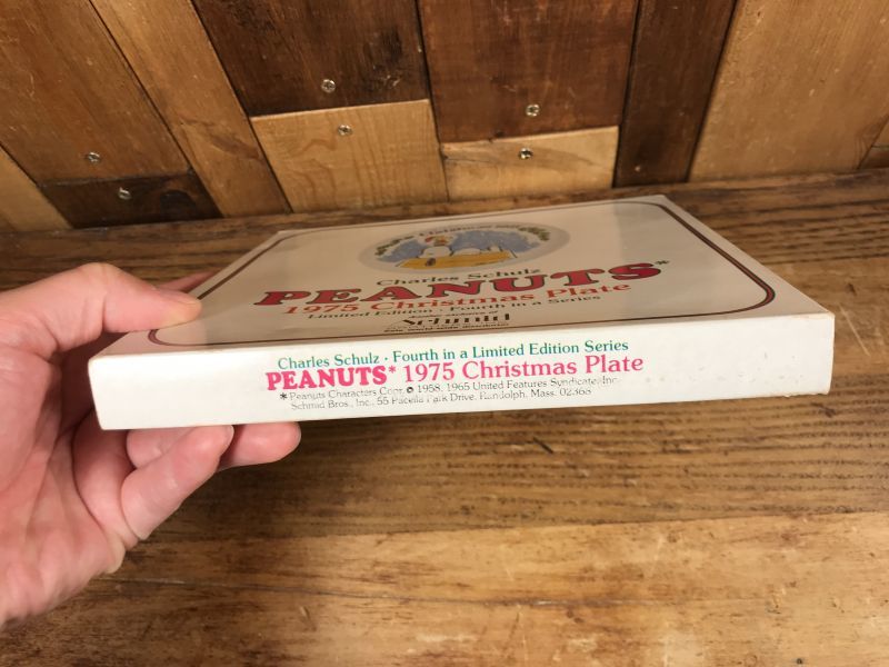 Schmid Peanuts Snoopy 1975 Christmas Plate スヌーピー ビンテージ