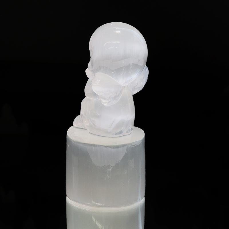 置物 セレナイト 天使 愛 恋愛成就 精霊 月の女神 エネルギー 浄化