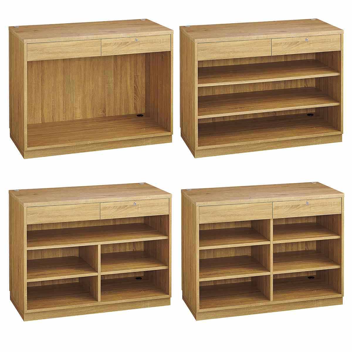 レジカウンター 平台タイプ 幅120cm ラスティック柄〔ストエキ