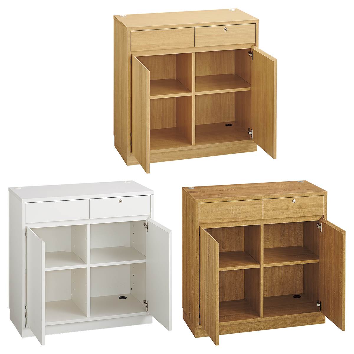 バックカウンター 幅90cm〔ストエキオリジナル〕 エクリュ