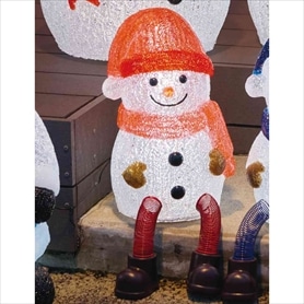 LEDモチーフライト【サンタの森】ウェルカムプレート 高さ52cm