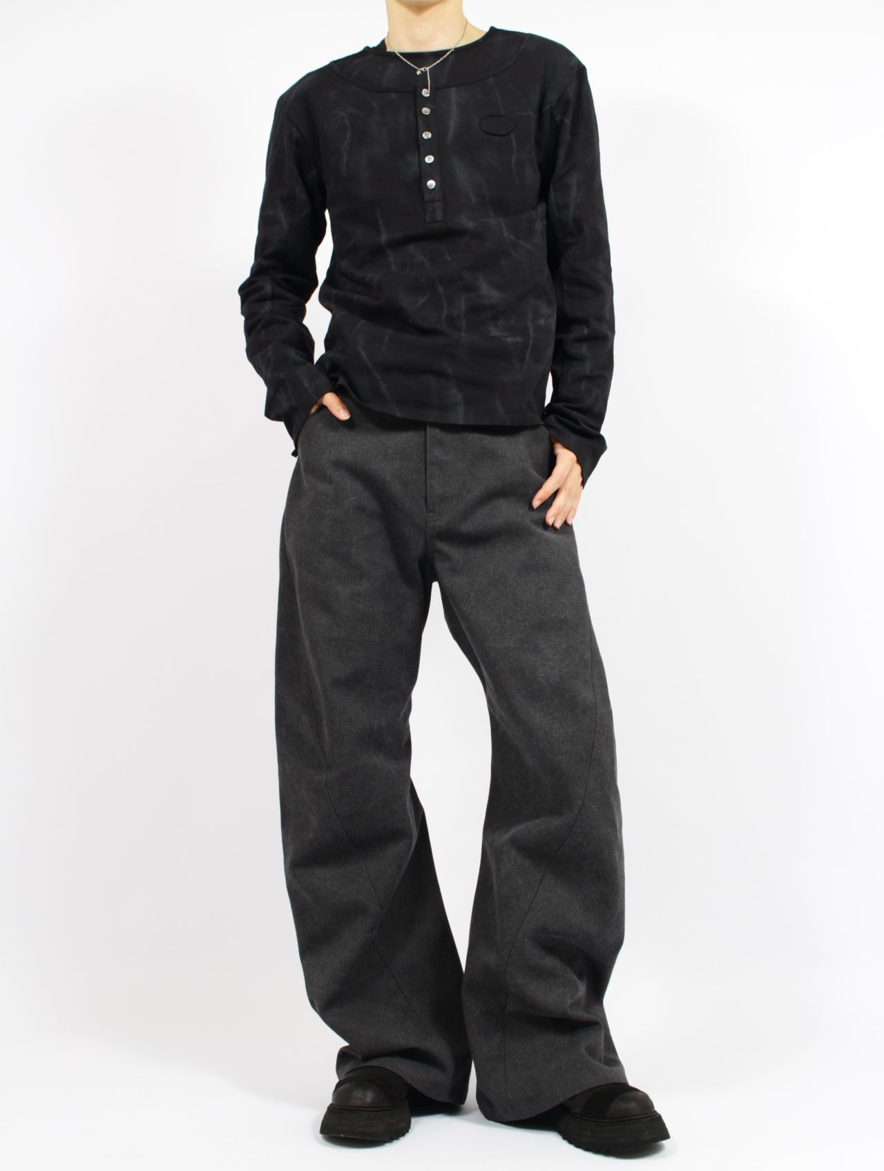 SYUMAN. - 【26SS】 3D バック アジャスト デニム パンツ / 3D BACK