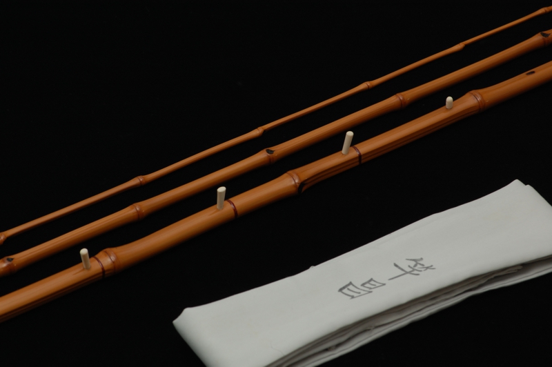 竿昌 中通しはぜ竿 総布袋竹 印籠3本継 9尺の通信販売