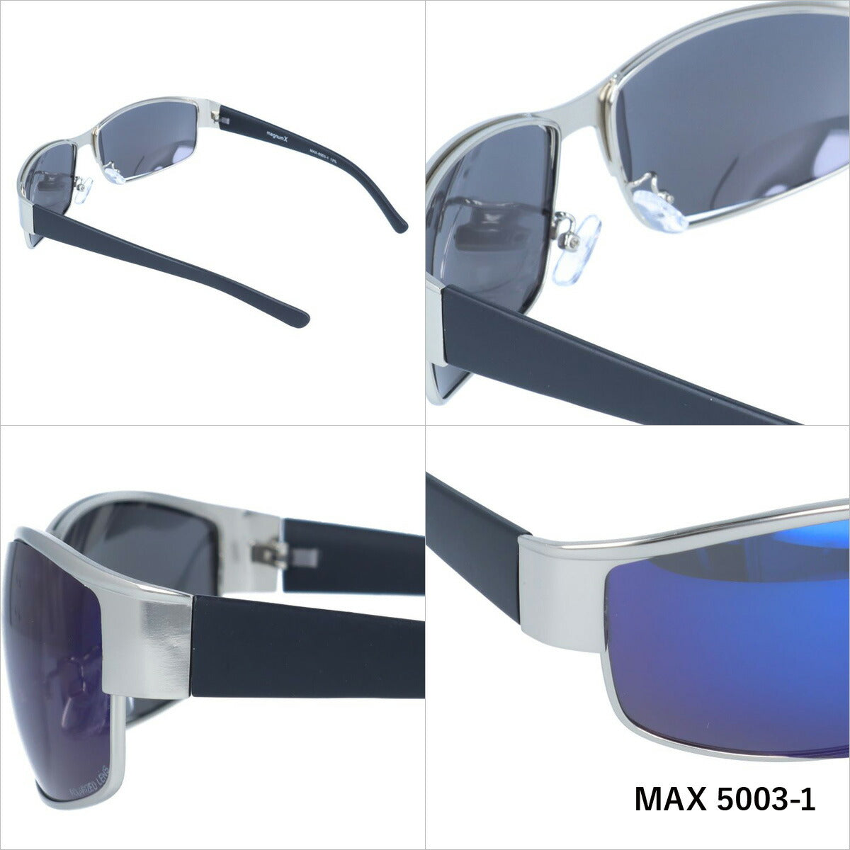マグナムエックス 偏光サングラス ミラーレンズ magnumX MAX 5003 全2