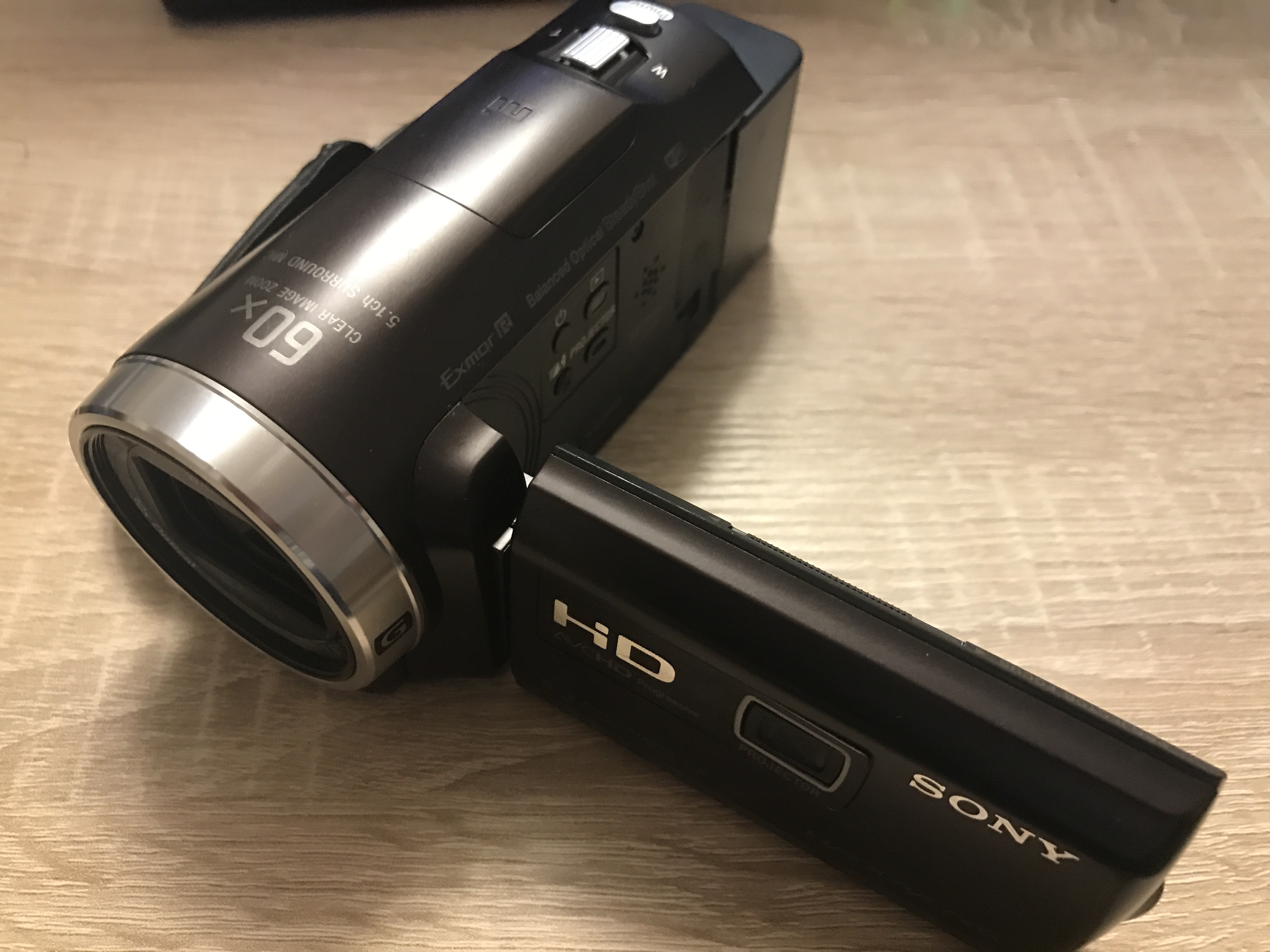 プロジェクター付きビデオカメラ SONY ハンディ―カムHDR-PJ675が
