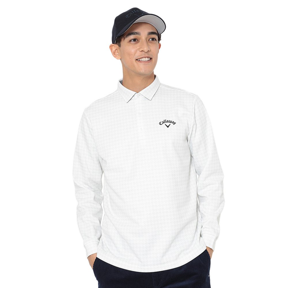 キャロウェイ（CALLAWAY）（メンズ）ゴルフウェア 裏起毛千鳥プリント