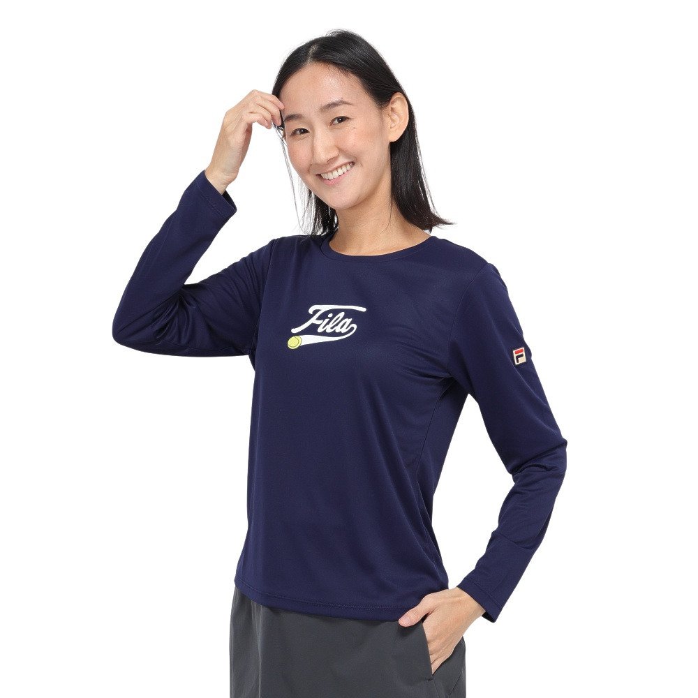 フィラ（FILA）（レディース）テニスウェア ロゴプリント バックホール