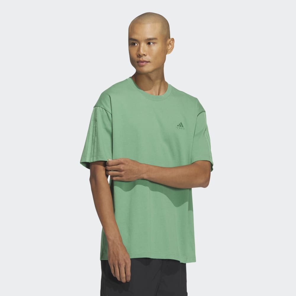 アディダス（adidas）（メンズ、レディース）スリーストライプス T