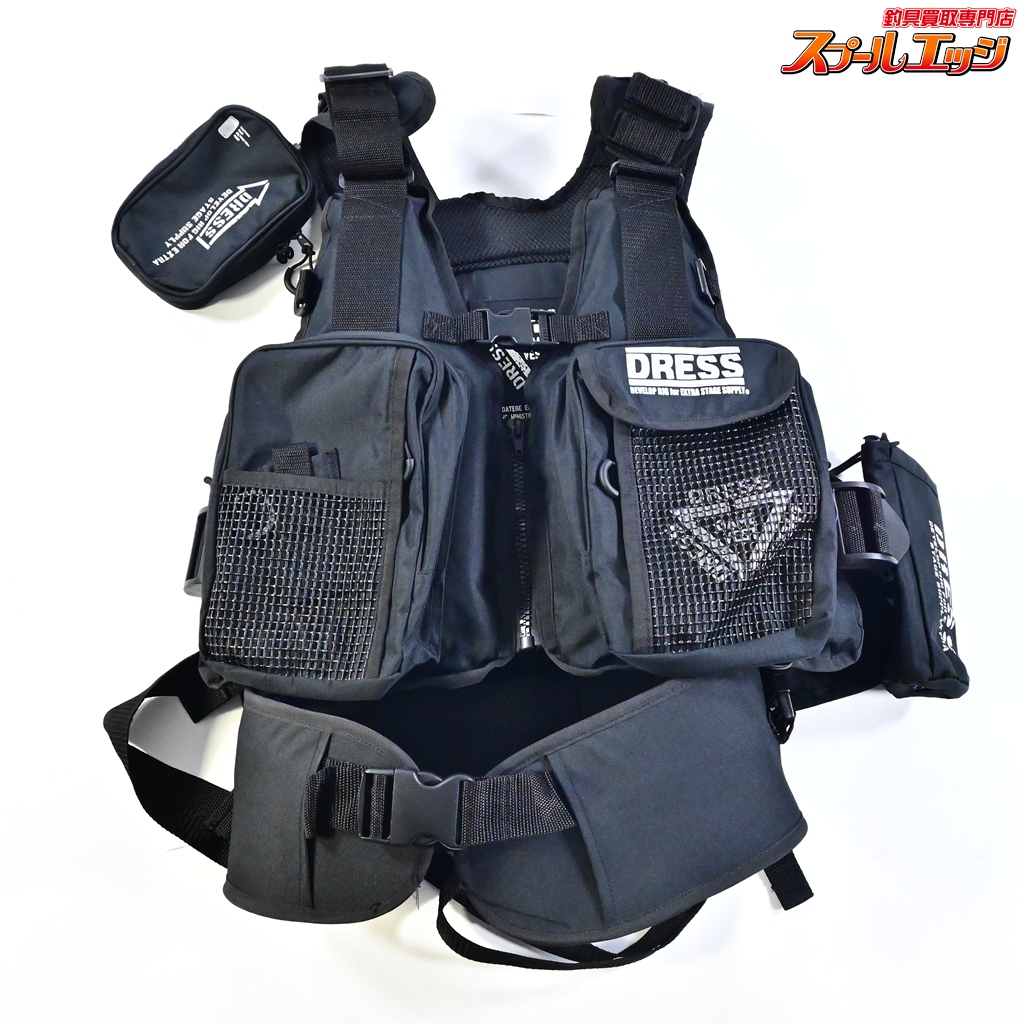 ドレス】 ゲームベスト エア ブラック サポーター付 フローティング