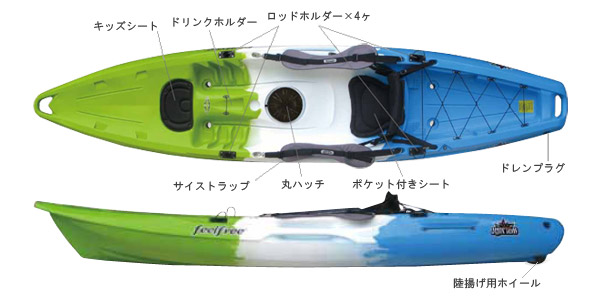 シットオン・トップ・カヤック フィールフリー ジュントス