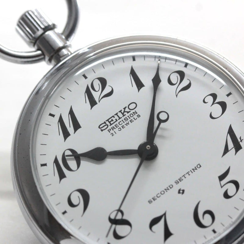 昭和の機械式セイコー鉄道時計/21石/19seiko-1263 – 懐中時計専門店