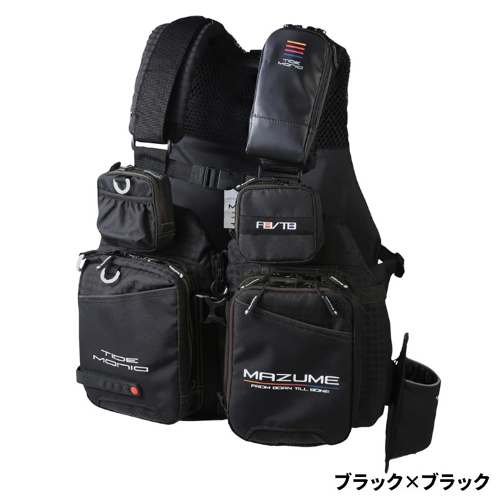 マズメ マズメ タイドマニア ライフジャケット フリー ブラック