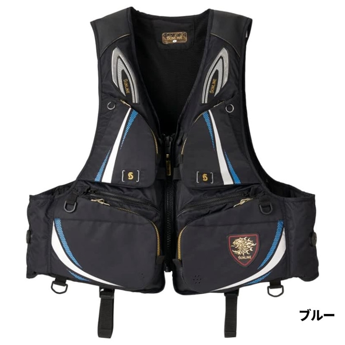 サンライン フローティングベスト L ブルー SUL-241 - 釣具のポイント