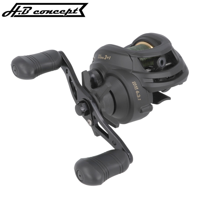 H.B コンセプト ブラックシュート RH 右ハンドル ベイトリール - 釣具