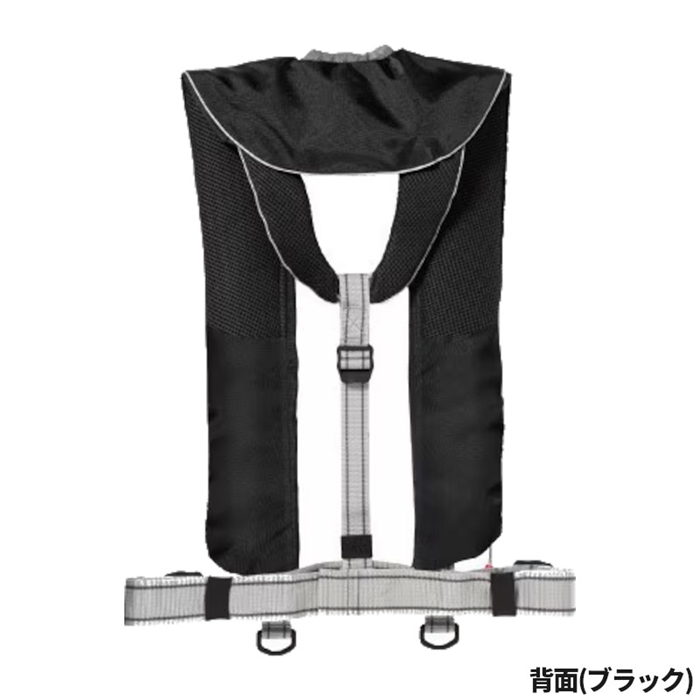 シマノ ラフトエアジャケット (膨脹式救命具) フリー ブラック/グレー