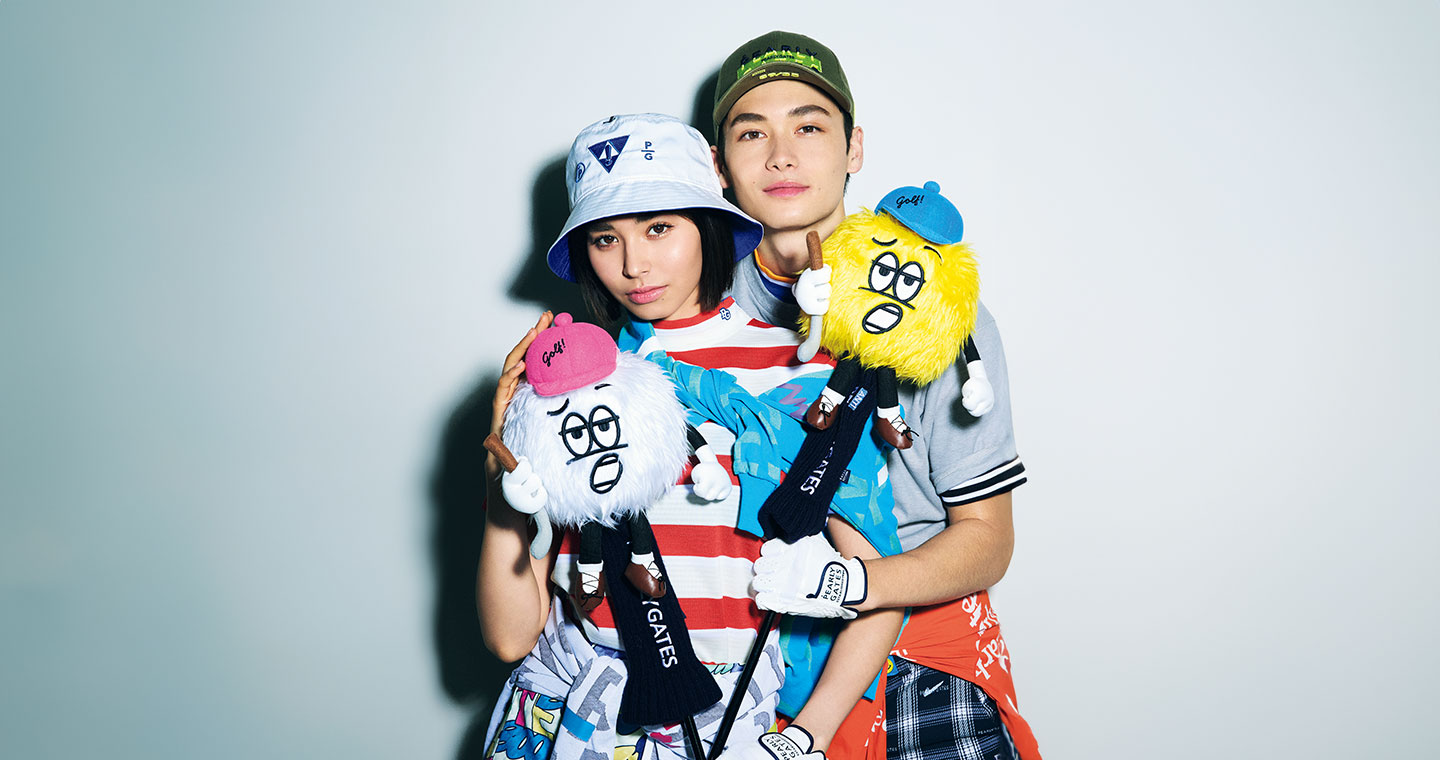 パーリーゲイツ男女共用C/Pe変形ドビーカルゼ 先染めチェックパンツ