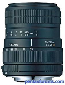 Sigma DC 55-200mm F4-5.6 Lens Reviews - Sigma Lenses - Pentax Lens