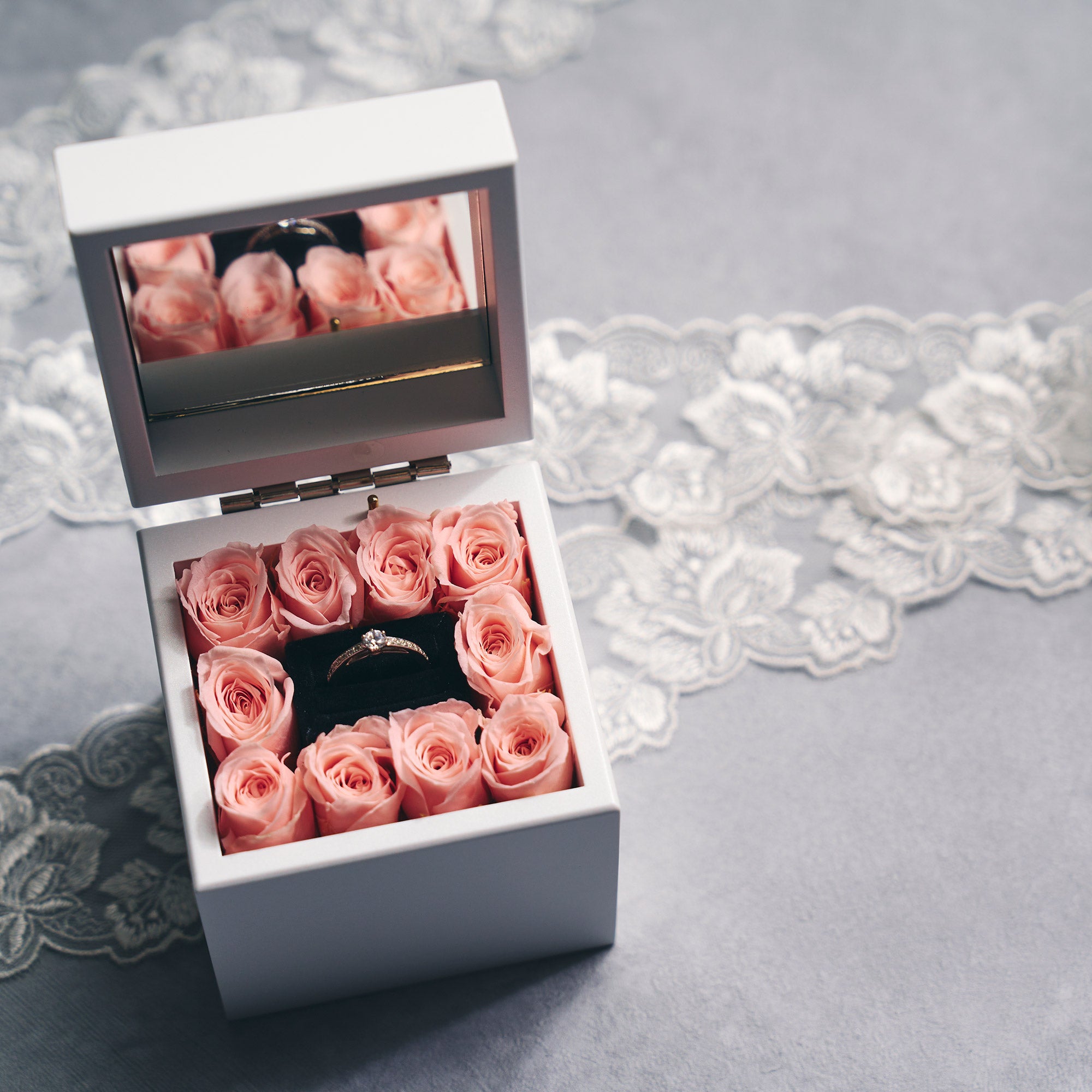 ミニ高級オルゴール リングケース – Hello Lady Ring