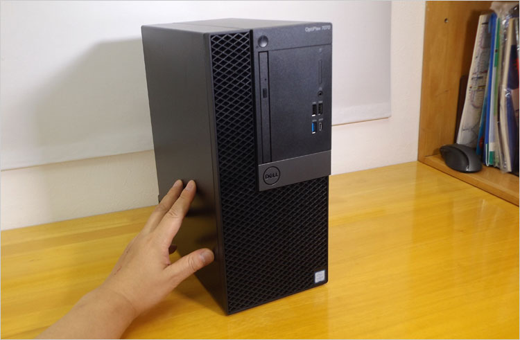 Core i5-9500搭載時の、Optiplex 7070 タワー レビュー