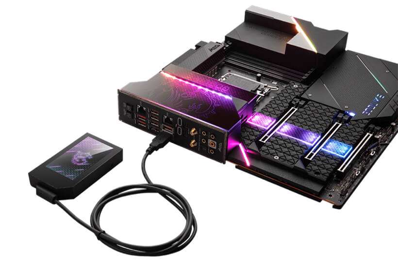水冷クーラーとDDR5メモリセットの超ハイエンドマザーボード MSI MEG