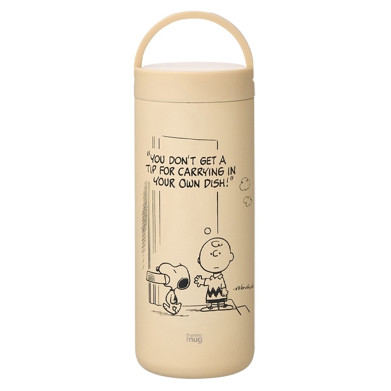 スヌーピー PEANUTS thermo mug サーモマグ ランタンボトル アイボリー