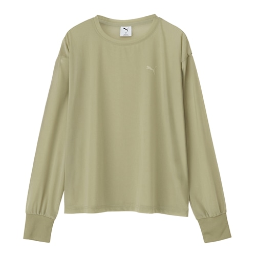 PUMA プーマ メッシュロングスリーブTシャツ(ブラック): 通常| プラザ