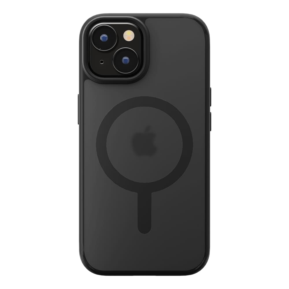 iPhone 15/14/13用 MagSafe対応 ハイブリッドケース [マット/ブラック