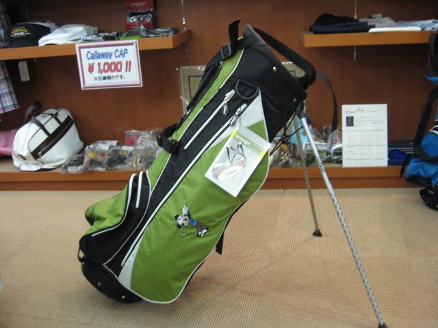 ミッキー＆タイトリスト コラボ キャディーバック グリーン 8.5インチ