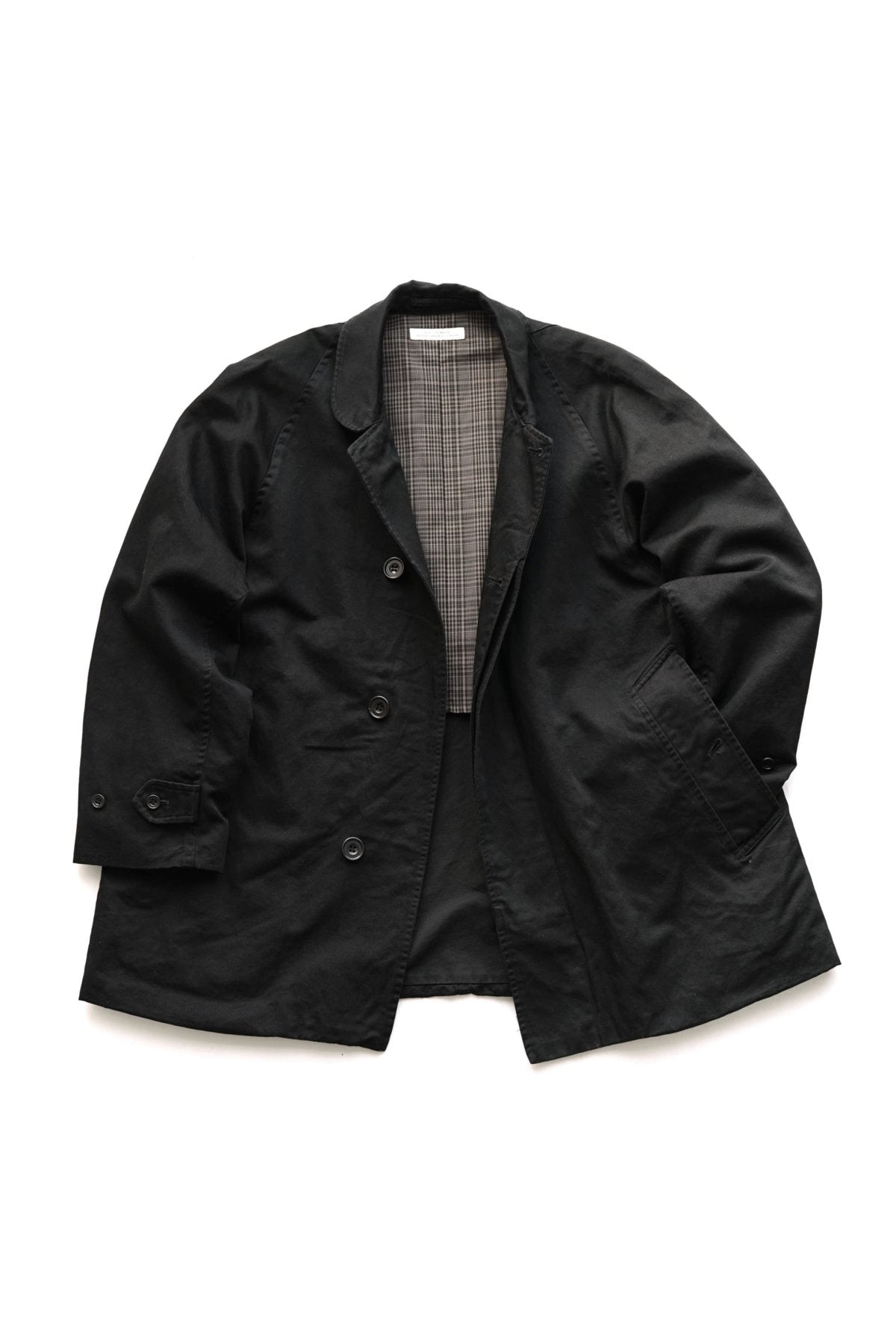 OLD JOE - FLY FRONT DUSTER JACKET - BLACK – PHAETON