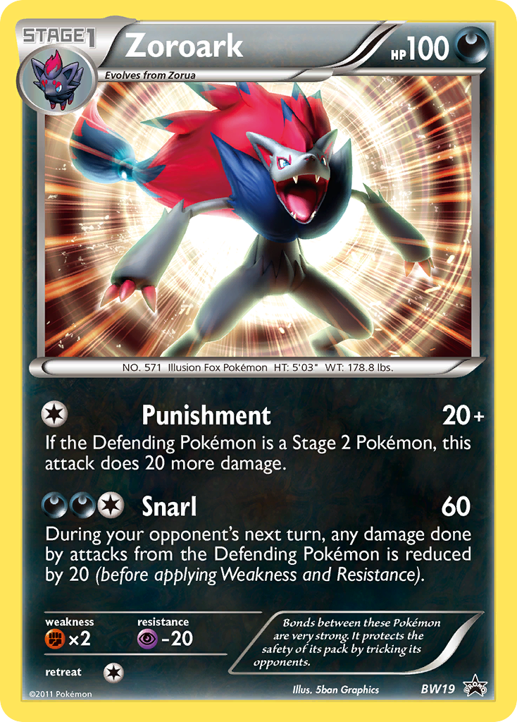 Zoroark BW Black Star Promos Pokemon Card | Pikawiz