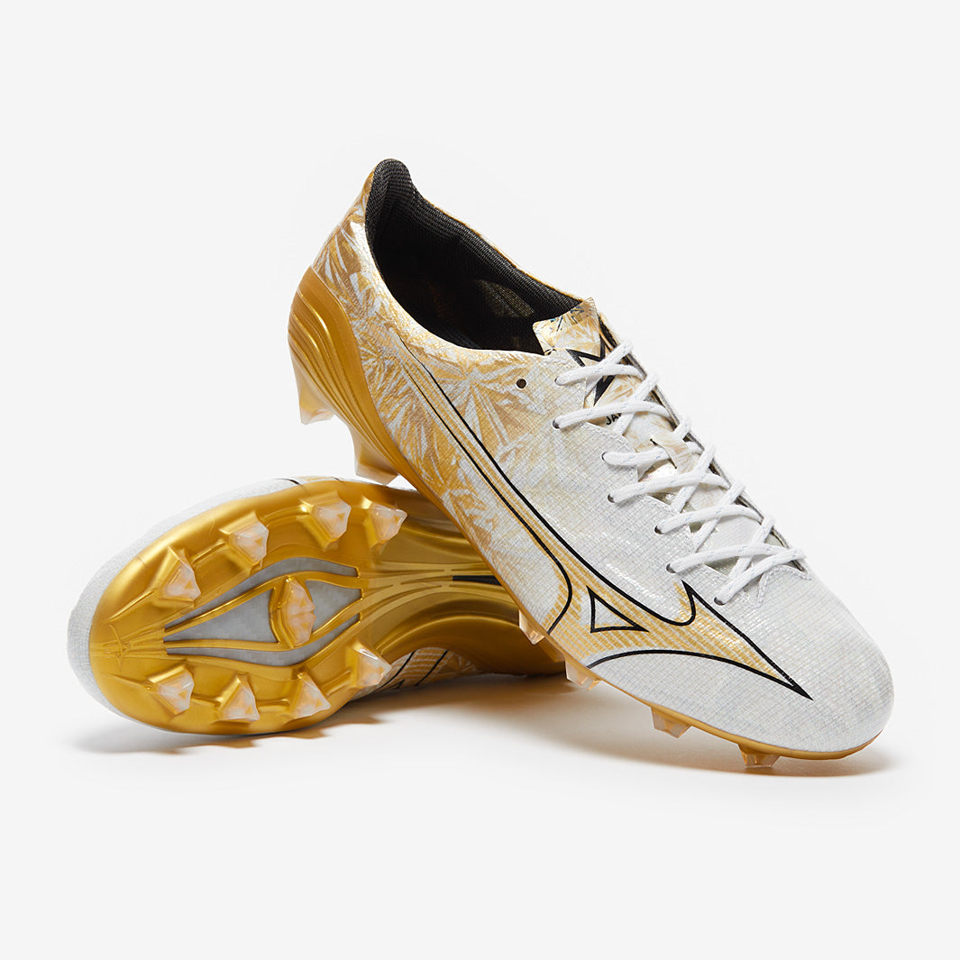 Mizuno Alpha Made In Japan Firm Ground - White/GE Gold/Black