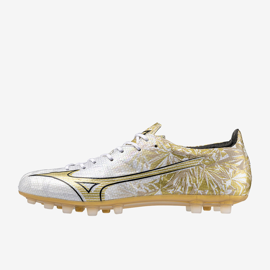 Mizuno Alpha Made In Japan AG - White/Gold - Mens Cleats