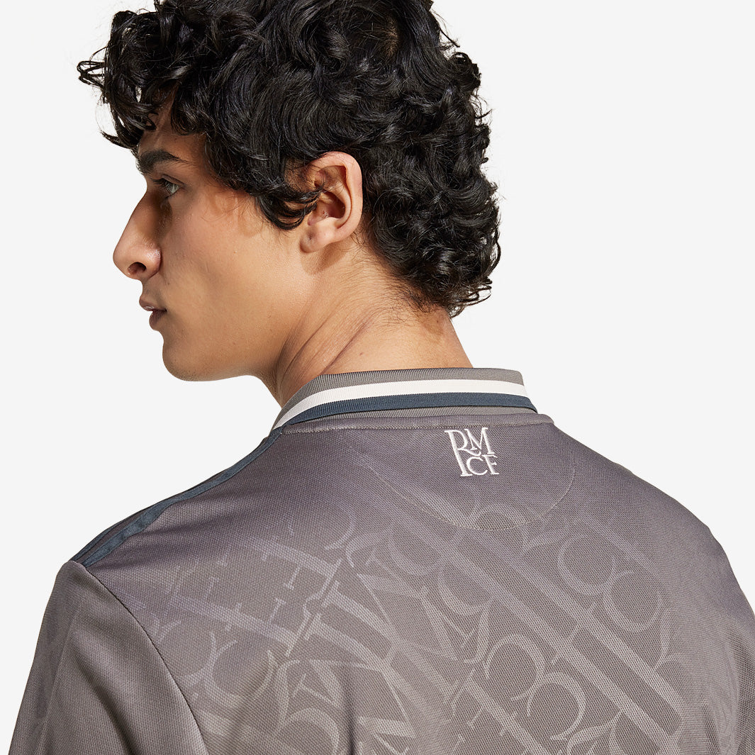 adidas Originals Real Madrid Third Shirt - Charcoal - Mens Replica