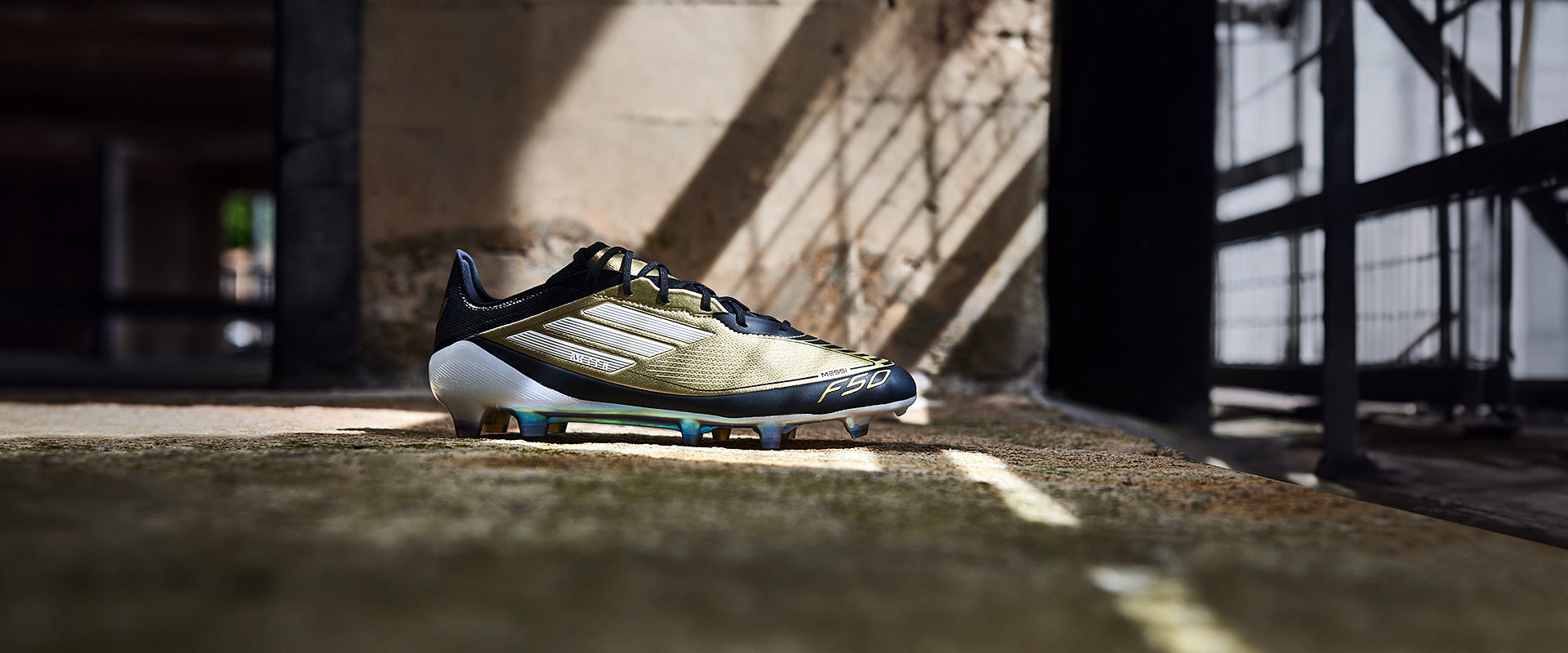 adidas F50 x Messi Elite Firm Ground - Gold Met/Ftwr White/Core