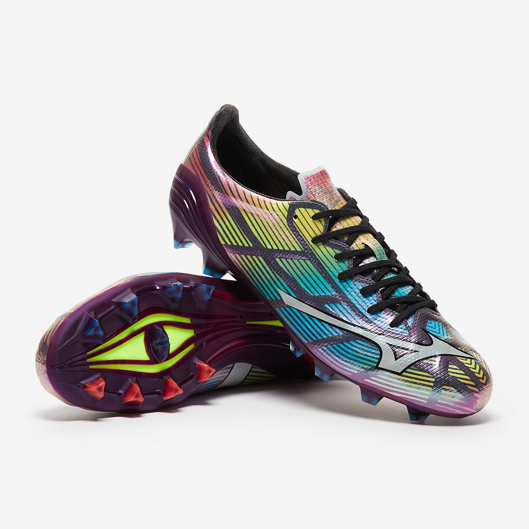 Mizuno Alpha II Made in Japan Firm Ground - Black/Galaxy Silver