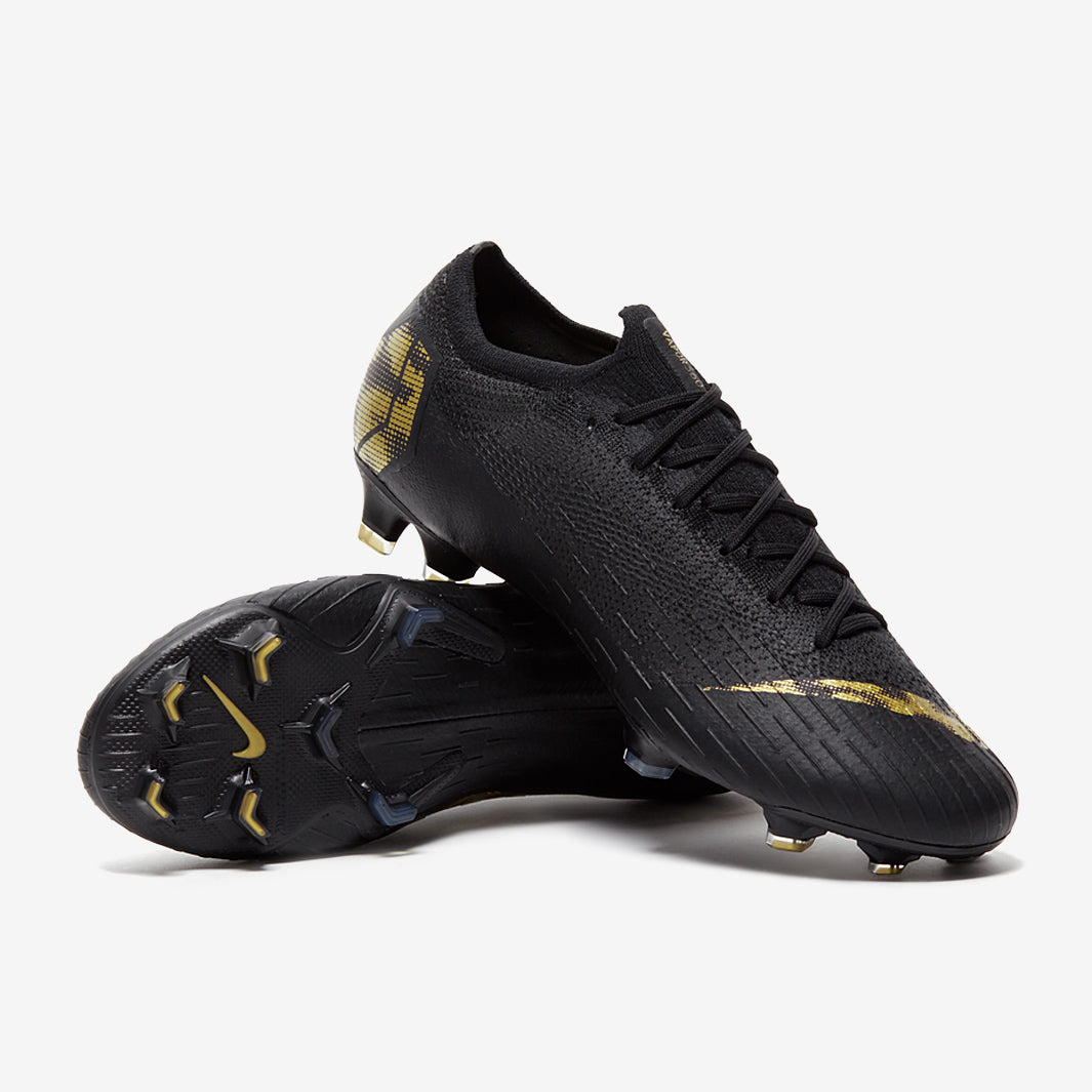 Nike Mercurial Vapor XII Elite FG - Black/Metallic Gold - Firm