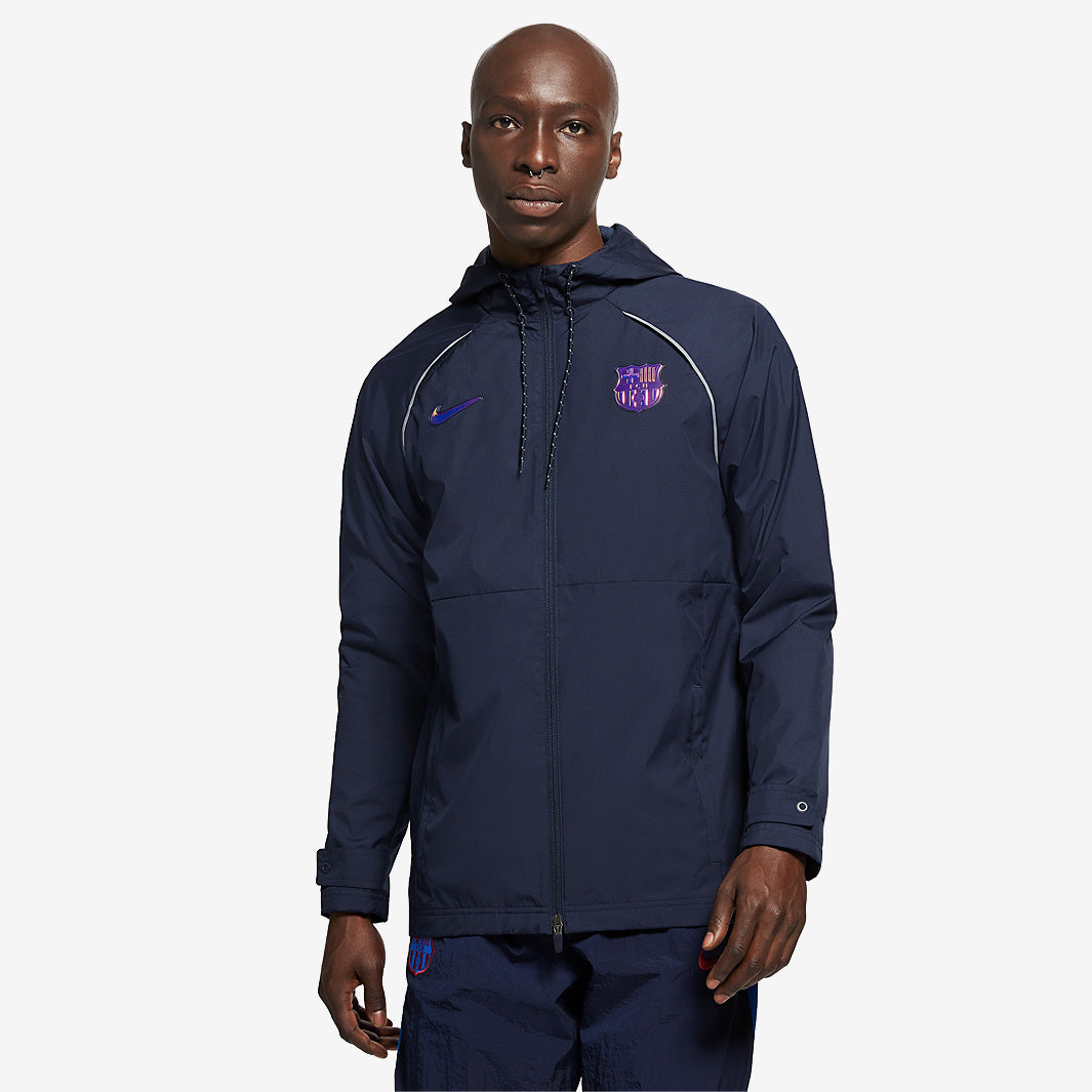 Nike FC Barcelona 21/22 AWF Jacket - Obsidian/Obsidian/Dtm-Irdest