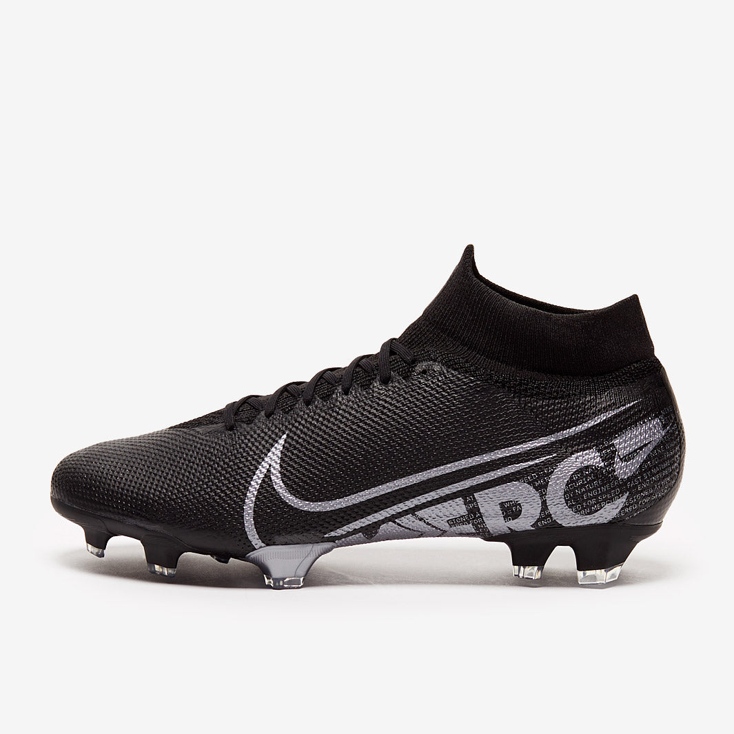 Nike Mercurial Superfly VII Pro FG - Black/Metallic Cool Grey